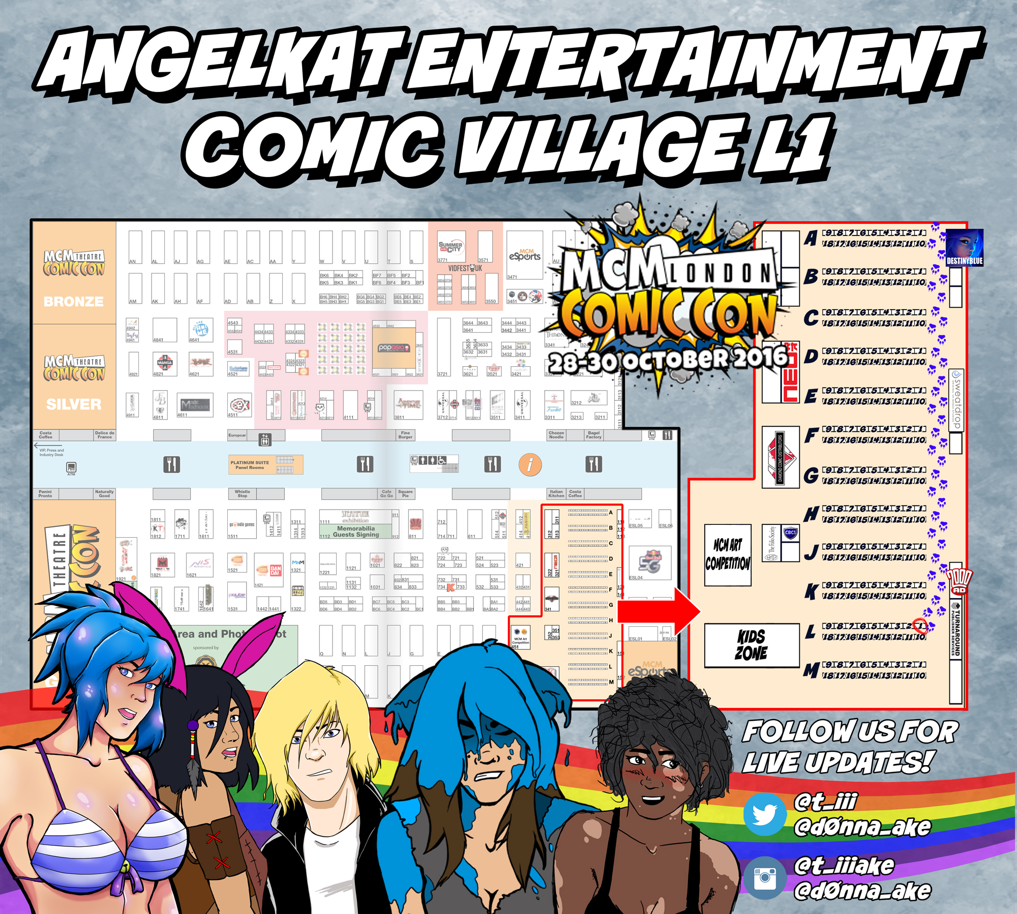 London MCM Comic Con October 2016 Map