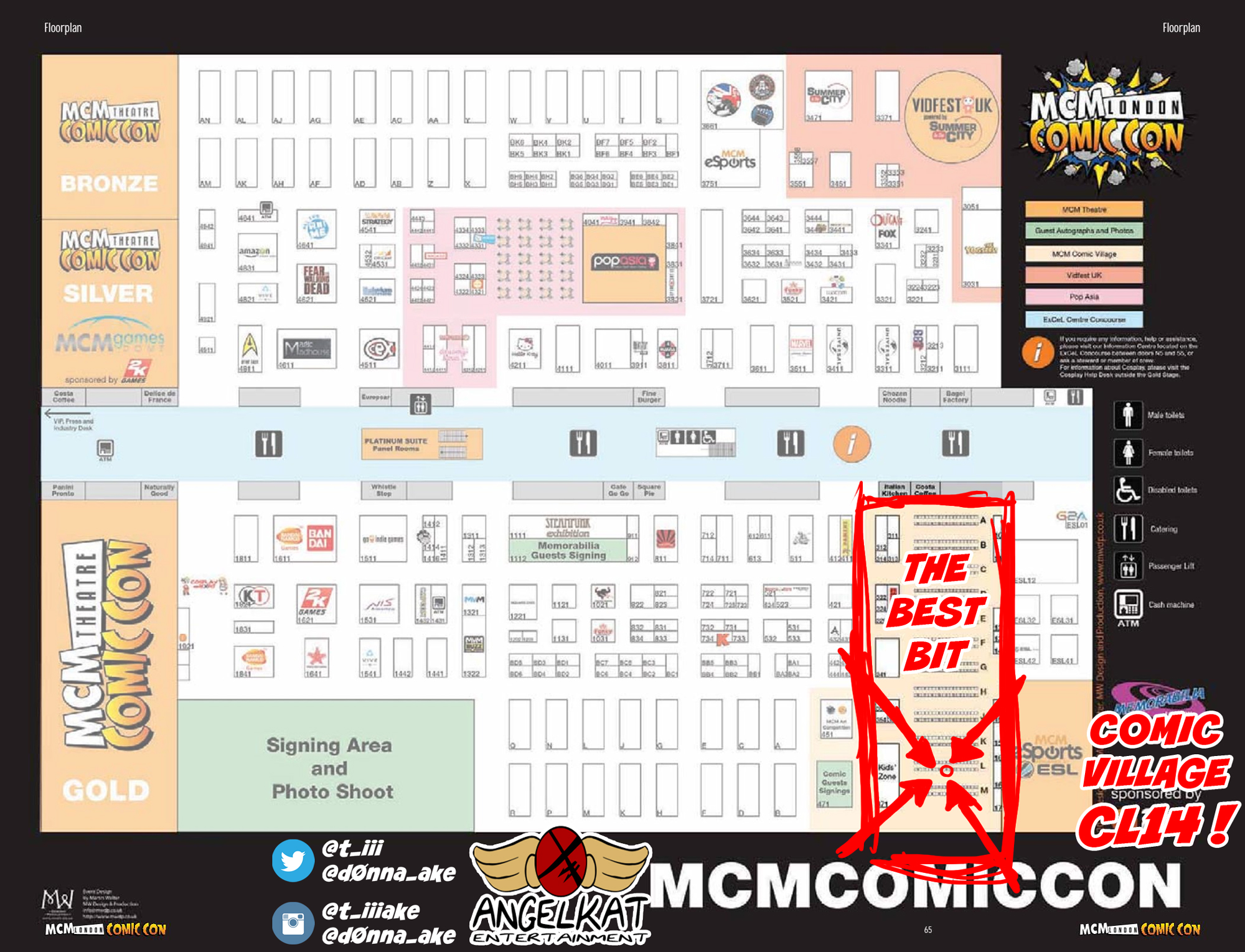 London MCM Comic Con May 2016 Map