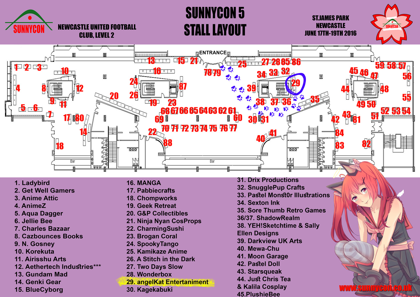 SunnyCon 2016  Map