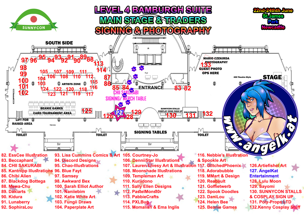 SunnyCon Anime Expo 2018 Map