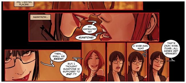 Sunstone: the safeword is Wise Ass
